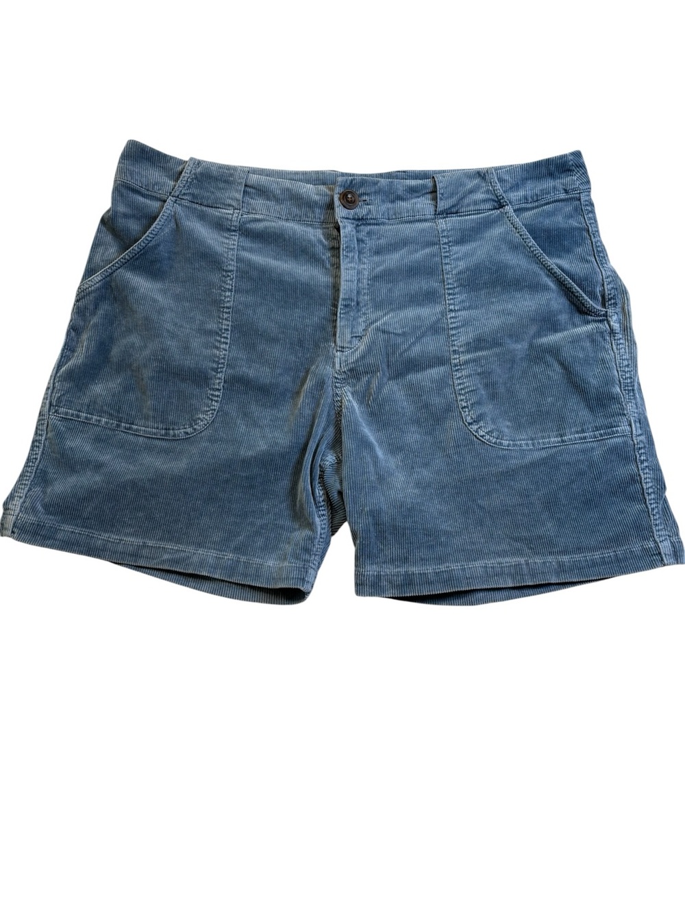 Marine Layer Westlake Corduroy Utility Shorts Blue Size 36 Patch Pocket Casual